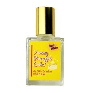 Sugar Milk Co. YUMMY PINEAPPLE CAKE Roll-On GOURMAND Travel Size ROLLERBALL New!